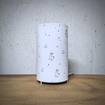 Lampe de chevet enfant – Tissu imprimé lamas alpagas