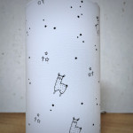 Lampe de chevet enfant – Tissu imprimé lamas alpagas