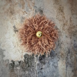Applique murale plumes vieux rose