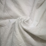 Broderie anglaise blanche