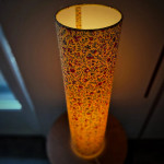 Lampe d'ambiance, imprimé fleuri provençal