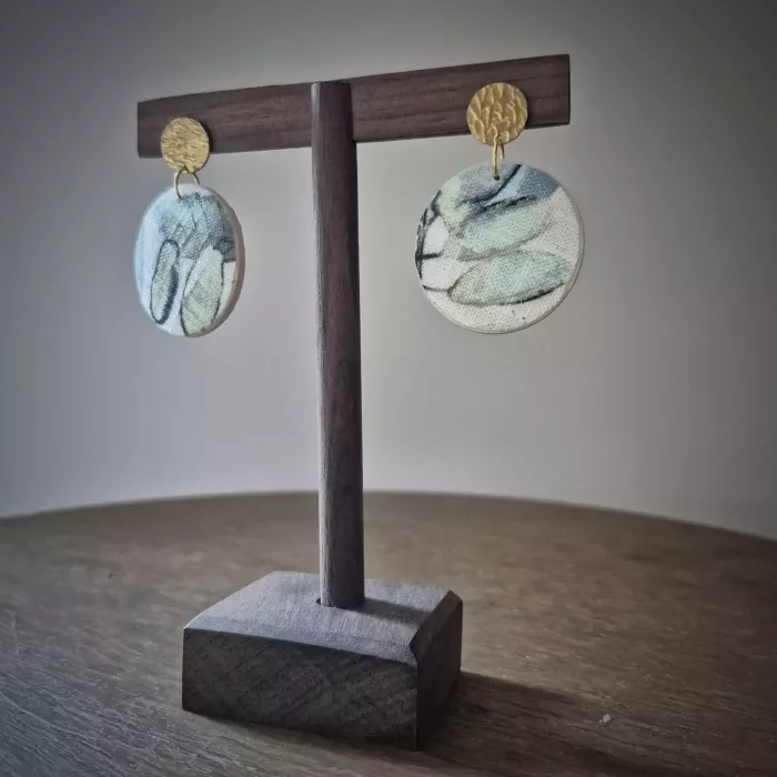 Boucles d'oreilles, collection Eclat de Sauge