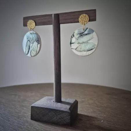 Boucles d'oreilles, collection Eclat de Sauge