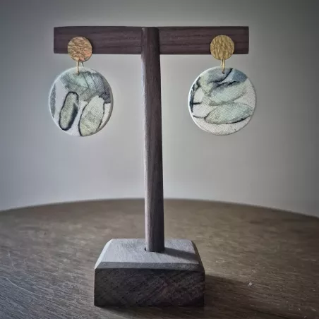Boucles d'oreilles, collection Eclat de Sauge